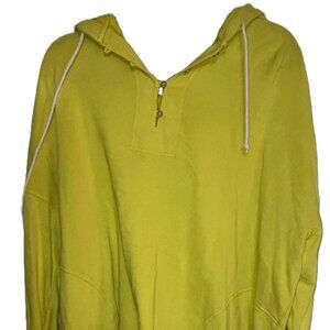 aerie Hooded Sweatshirt Yellow Size L